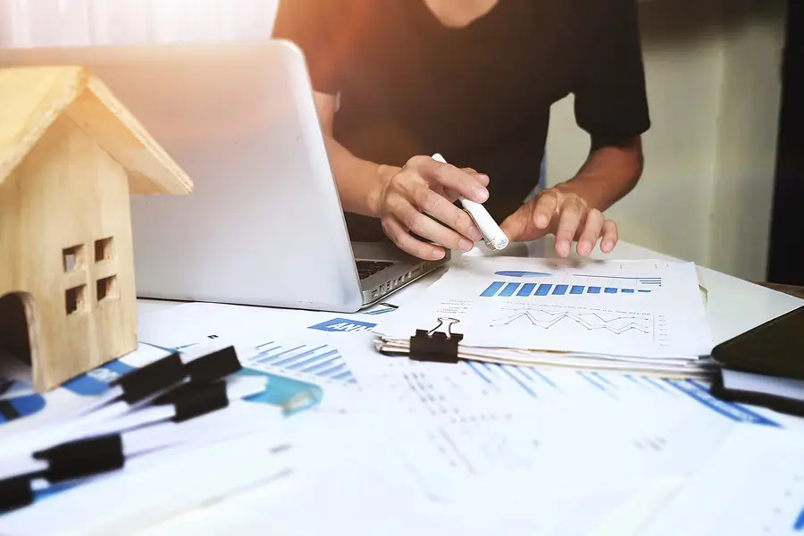 Baltimore rental property owner reviewing property management performance